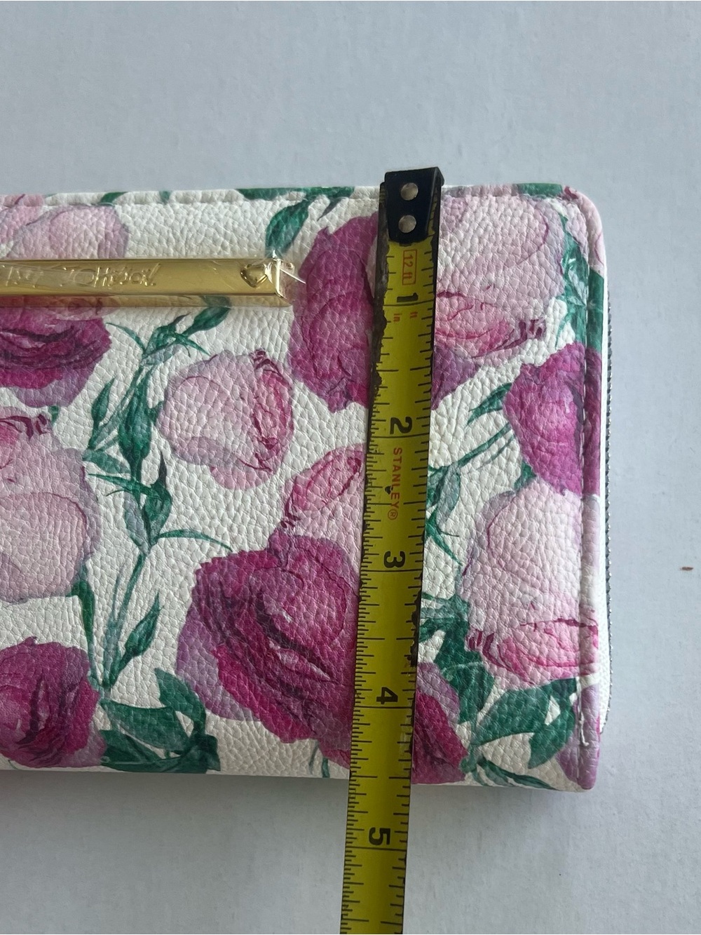 Betsey Johnson Floral Zip Around Wristlet Wallet – NWT – Pink/White Multi - Picture 8 of 11